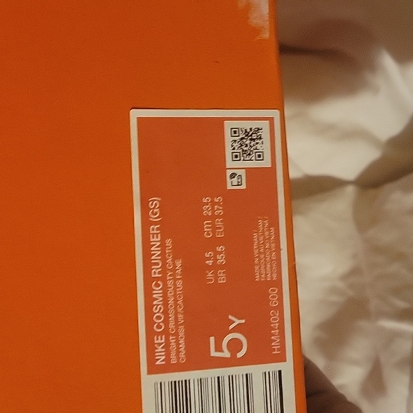 Nike Kids' Orange and Blue Sneakers - Picture 4 of 6